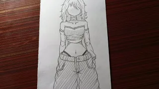 how to draw anime girl body step by step anime girl drawing easy how to draw anime girl 