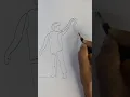 One Line Drawing Tutorial for a Happy Loving Couple Romantic Art