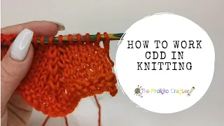 KNITTING TECHNIQUES How to work cdd centre double decrease The Prolific Crafter