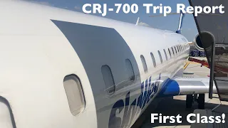 American CRJ-700 First Class Los Angeles LAX - Salt Lake City SLC