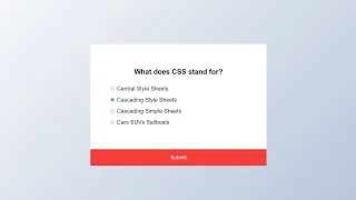 How To Create Quiz Using HTML CSS JavaScript