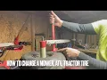 Harbor Freight Mini Tire Changer How to Change Mower ATV or Tractor Tire