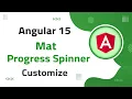 20 Mat Progress-Spinner Customization in Angular 15 angular material angular 15 tutorial