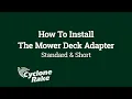 How To Install the Standard MDA on the Cyclone Rake Leaf Vacuum