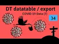 DT datatable COVID 19 coronavirus sort with R