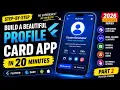 Build a Beautiful Flutter Profile Card App Learn Flutter Widgets Layout Flutter Course