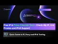 Free IP Proxy Checker Tool - Check My IP Live Proxies and IPv6 Support