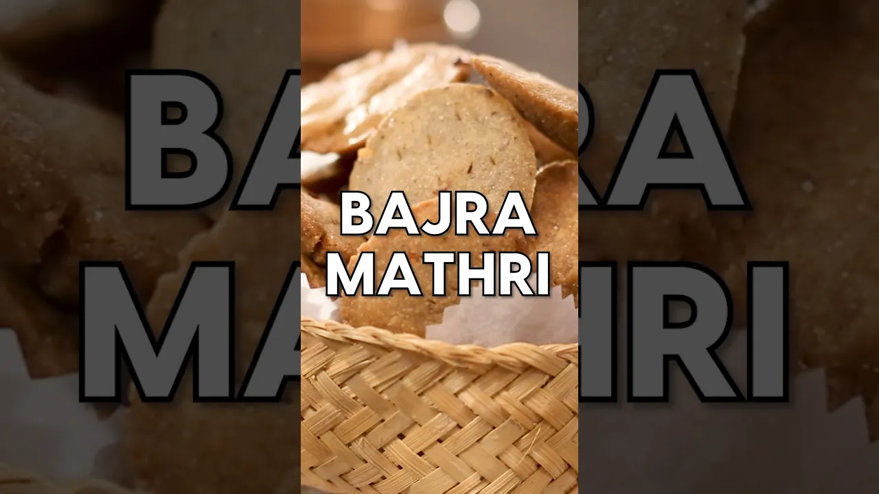 Bajra Mathri banake crispy treats ka maza lo. #diwalispecial #diwalinamkeen #shorts #youtubeshorts