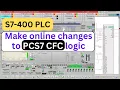How to make online changes to CFC logic - S7-400 PLC program SIMATIC PCS7