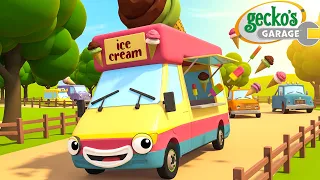 Wel All Scream For Ice Cream Song | Gecko's Garage Songs｜Kids Songs｜Trucks for Kids