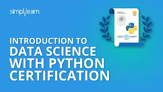 Introduction To Data Science With Python Certification Simplilearn