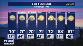 Comfortable end of summer weather continues Q13 FOX Seattle