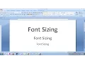 Increase or Decrease Font Size with Shortcut key in MS Word New