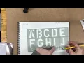 Tips on how to draw out text using stencils