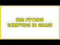 GIS Python scripting in GRASS