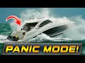 BOAT TAKES ON GALLONS OF WATER AT HAULOVER INLET WAVY BOATS