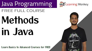 Methods in Java Lesson 31 Java Programming Learning Monkey