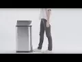 simplehuman steel butterfly step trash can