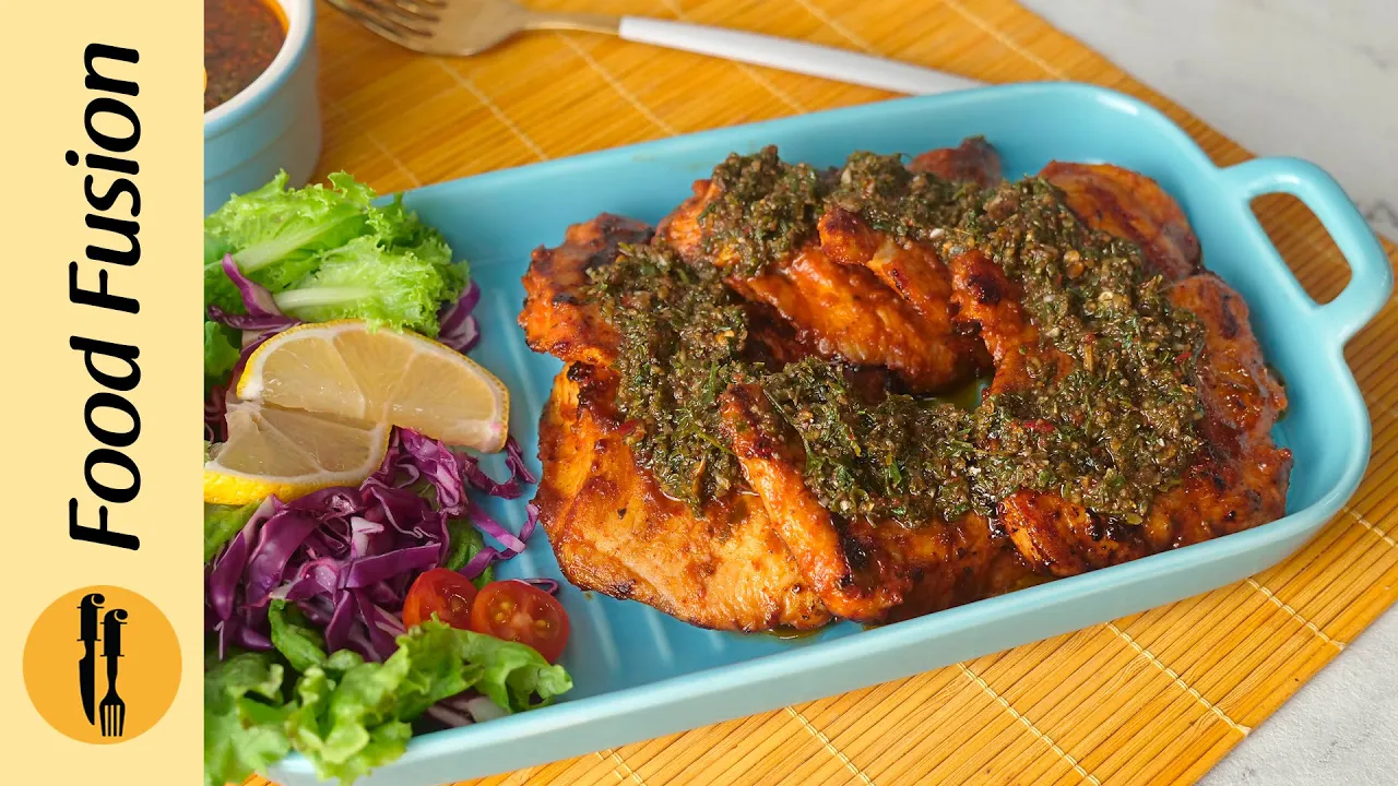 Grilled Chicken with Chimichurri Sauce Recipe By Food Fusion