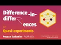 PMAP 8521 Difference-in-differences I II 1 Quasi-experiments