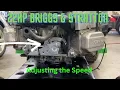 HOW THE GOVERNOR works on a Briggs Stratton engine How to adjust the idle and High-Speed John Deere