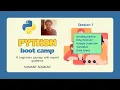 Python bootcamp - Getting started variables data types Python setup in Google Colab