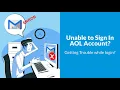 Fix AOL Mail Login Issues AOL Sign In Problem 2020