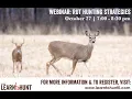 LtH Webinar Deer Rut Hunting Strategies