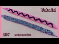 Tutorial zig zag macrame bracelet DIY macramealex