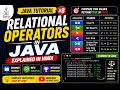 Relational Operators in Java Explained in Hindi Java Tutorial for Beginners