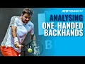 Analysing ATP Tennis Players One-Handed Backhands