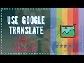 Text To Speech using Google Translate