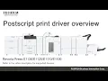 Postscript print driver overview
