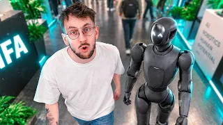 JE PROMENE MON TOUT PREMIER ROBOT !