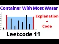 Container With Most Water leetcode 11 Hindi