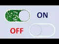 ON OFF Button nature background using html css