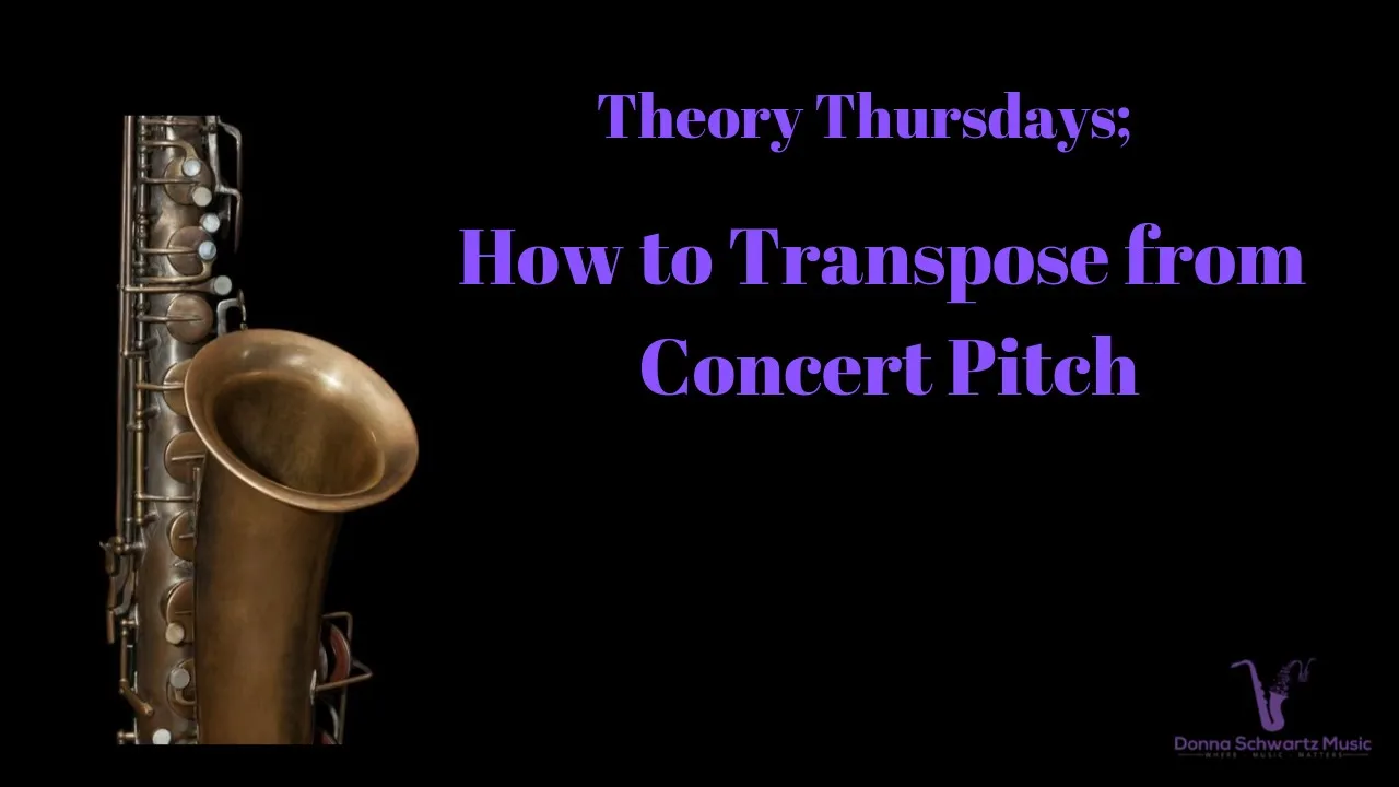 How to Transpose from Concert Pitch- Music Theory