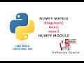 - Numpy Matrix