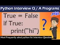Python Interview Questions in Tamil Be Careful While Coding Boolean Operator