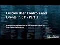 C User Controls and Events - Part 2