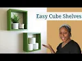 How to Make Wall Cube Shelves Easy Beginner Woodworking