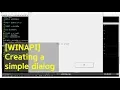 WinAPI Windows Programming using Create a simple dialog