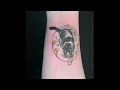 Memorial cat tattoo by Denny