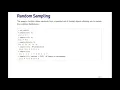 Simulation Random Sampling