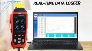 THE-373 Datalogger Thermocouple Thermometer - 200 1372 C -328 2501 F