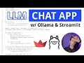 LLM Chat App in Python w Ollama-py and Streamlit