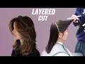 Long Bob to Layered Cut Professional Layered Cut Tutorial Step-by-Step DIY Trend Easy Haircut
