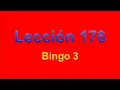 Stepping Stone 176 Bingo 3 - A Spanish Lesson for Kids Grades 5