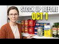 10 Grocery Items to Buy Before October 1st Prices Are Moving