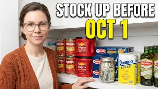 10 Grocery Items to Buy Before October 1st Prices Are Moving